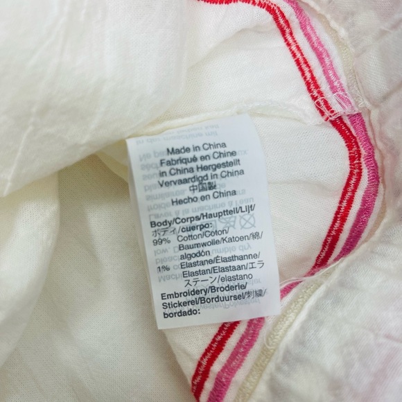 Madewell womens embroidered top size XXS - Picture 5 of 6